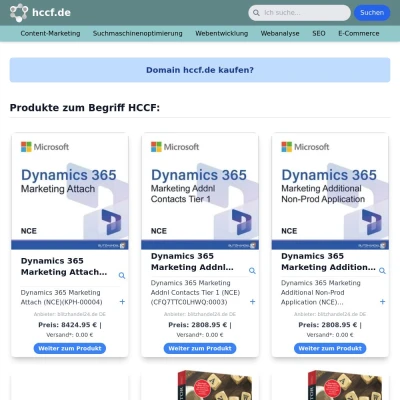 Screenshot hccf.de