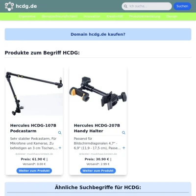 Screenshot hcdg.de