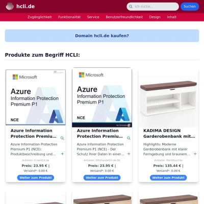 Screenshot hcli.de