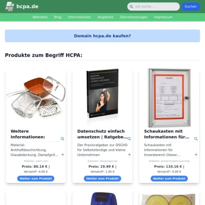 Screenshot hcpa.de