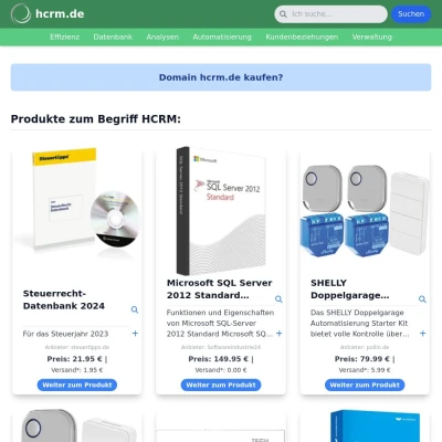 Screenshot hcrm.de