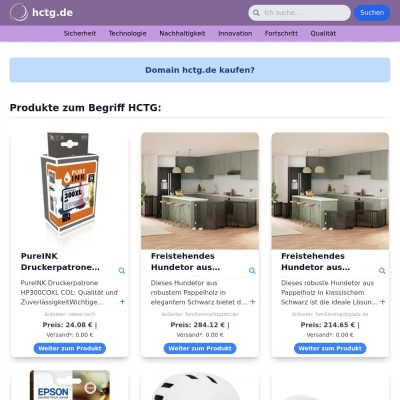 Screenshot hctg.de