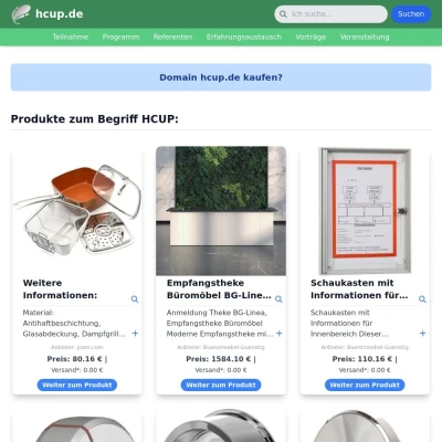 Screenshot hcup.de