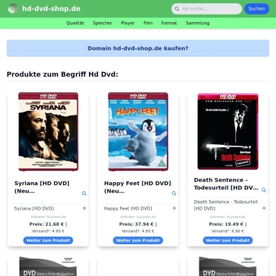 Screenshot hd-dvd-shop.de