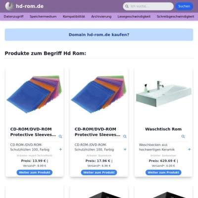 Screenshot hd-rom.de