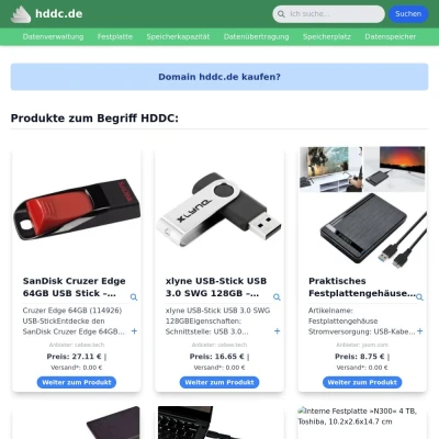 Screenshot hddc.de