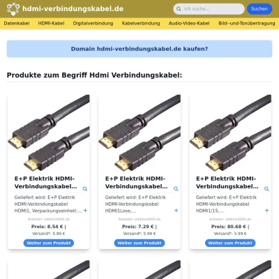 Screenshot hdmi-verbindungskabel.de