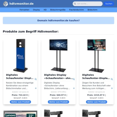 Screenshot hdtvmonitor.de