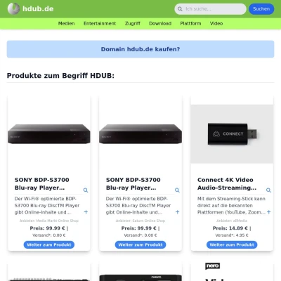 Screenshot hdub.de