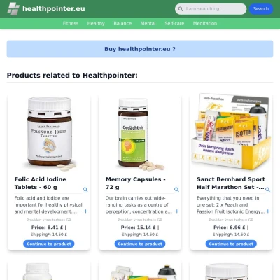 Screenshot healthpointer.eu