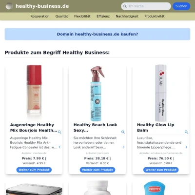 Screenshot healthy-business.de