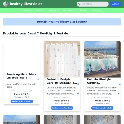 Screenshot healthy-lifestyle.at