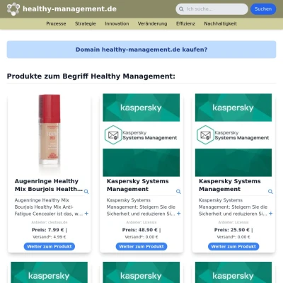 Screenshot healthy-management.de