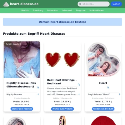 Screenshot heart-disease.de