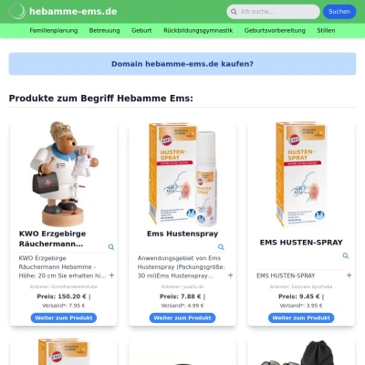 Screenshot hebamme-ems.de
