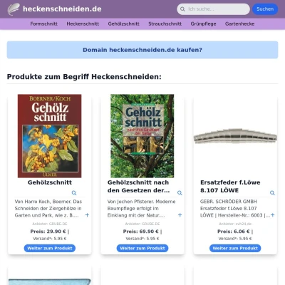 Screenshot heckenschneiden.de