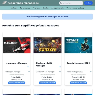 Screenshot hedgefonds-manager.de