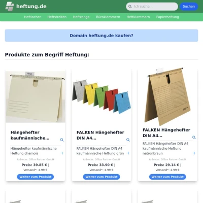 Screenshot heftung.de