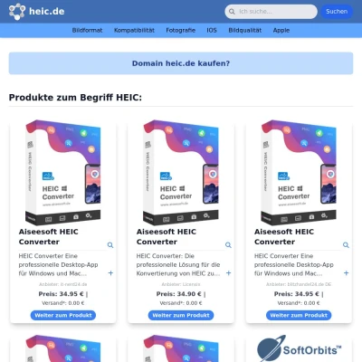 Screenshot heic.de