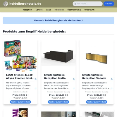 Screenshot heidelberghotels.de