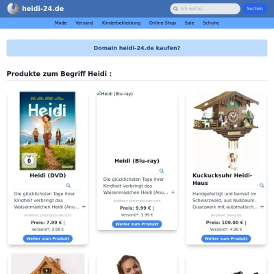 Screenshot heidi-24.de