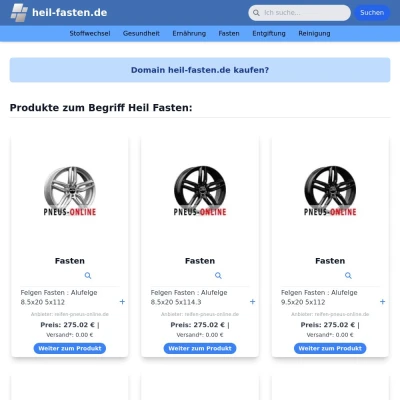 Screenshot heil-fasten.de