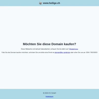 Screenshot heilige.ch