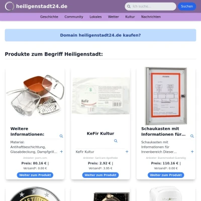 Screenshot heiligenstadt24.de