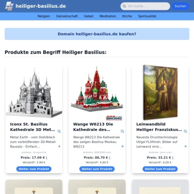 Screenshot heiliger-basilius.de