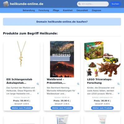 Screenshot heilkunde-online.de