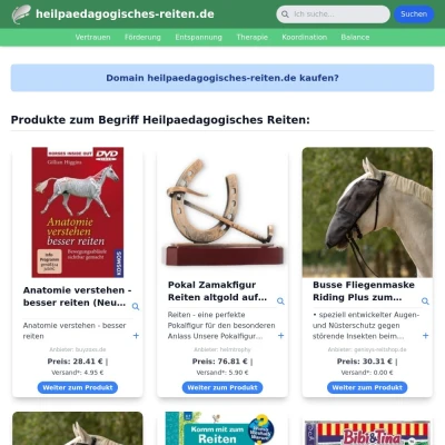 Screenshot heilpaedagogisches-reiten.de