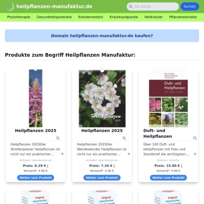 Screenshot heilpflanzen-manufaktur.de