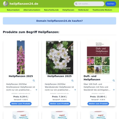 Screenshot heilpflanzen24.de