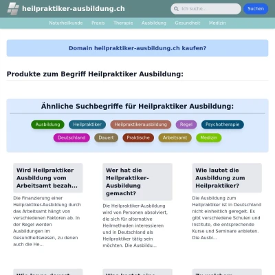 Screenshot heilpraktiker-ausbildung.ch