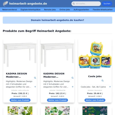 Screenshot heimarbeit-angebote.de