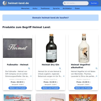 Screenshot heimat-land.de