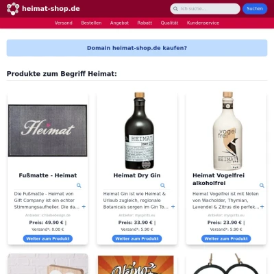 Screenshot heimat-shop.de