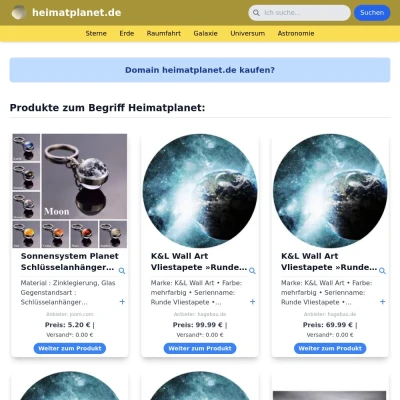 Screenshot heimatplanet.de