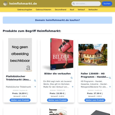 Screenshot heimflohmarkt.de