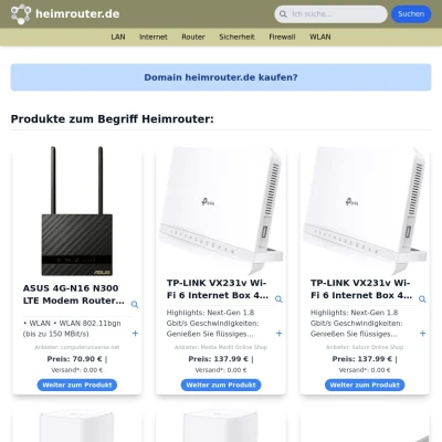 Screenshot heimrouter.de