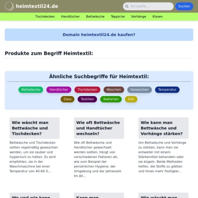 Screenshot heimtextil24.de