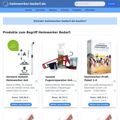 Screenshot heimwerker-bedarf.de