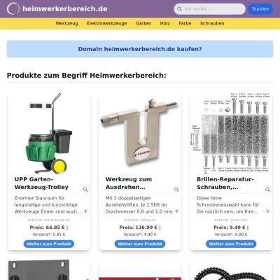 Screenshot heimwerkerbereich.de