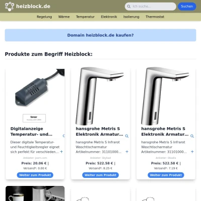 Screenshot heizblock.de