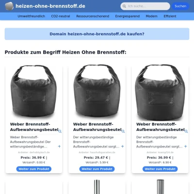 Screenshot heizen-ohne-brennstoff.de