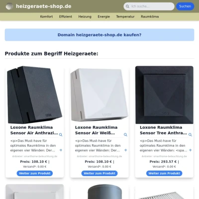 Screenshot heizgeraete-shop.de