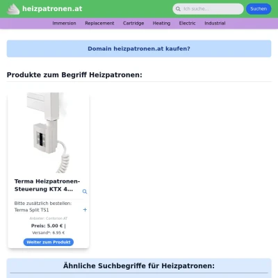 Screenshot heizpatronen.at