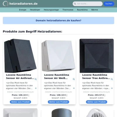 Screenshot heizradiatoren.de