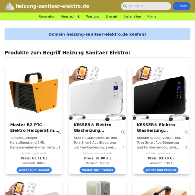 Screenshot heizung-sanitaer-elektro.de