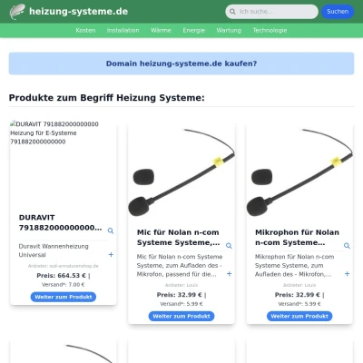 Screenshot heizung-systeme.de